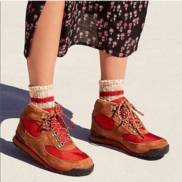 Free People Shoes - Danner jag lace up Red and Brown Women's Hiking Boots free people